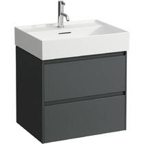 Тумба для раковины Laufen Lani H4035321122661 подвесная, серый глянец, фото №1