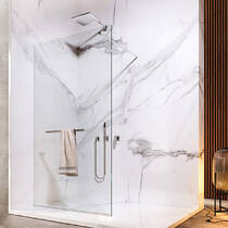 Душевая стенка Liberta Roma 120x200 см стекло прозрачное, накидной круглый держатель, фото №2