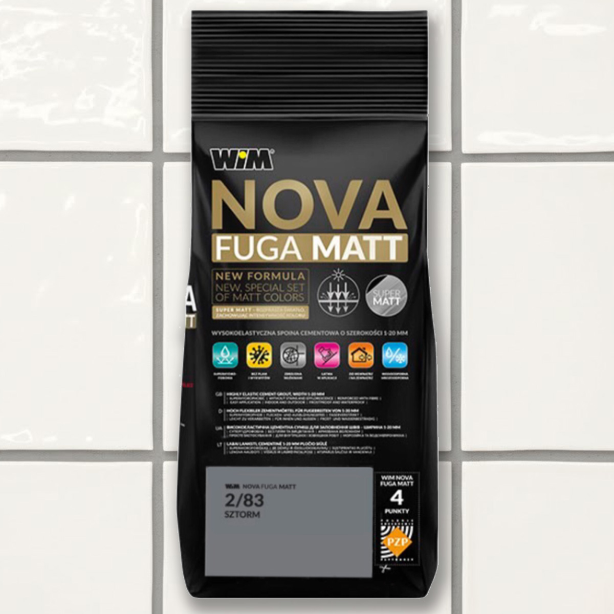 Зат WIM NOVA FUGA MATT 2/83 2кг шторм (1 сорт)