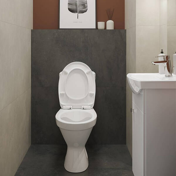 Унітаз-компакт Cersanit Cersania II 751 011 Simple On із сидінням Soft Close та функцією швидкого зняття, фото 7