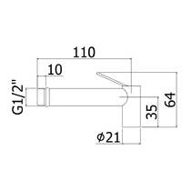 Гигиенический душ Paffoni Tweet Round ZDOC 120 ST сталь, фото №2