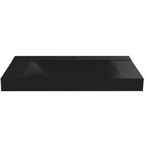 Раковина Miraggio Fly 1000 Mirastone Black Shine 100 см, фото №4