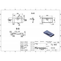 Раковина Miraggio Fly 1000 Mirastone Black Shine 100 см, фото №2