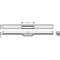 Решітка для душового каналу Hansgrohe RainDrain Flex 56053140 бронза 1000мм, фото №2