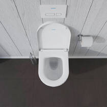 Унітаз підвісний Duravit ME by Starck 2584092000 безобідковий, білий глянець, фото №3