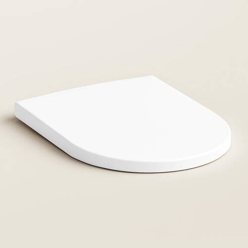 Кришка для унітазу Hansgrohe EluPura S 60148450 soft-close, top fix, білий, фото 1