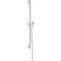 Душевая стойка 65 см Hansgrohe Unica Pulsify S 24400700 с держателем-слайдером и душевым шлангом 160 см, белый матовый, фото №1