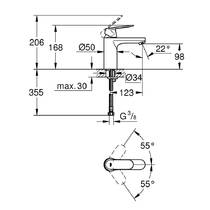 Змішувач для раковини Grohe Eurosmart Cosmopolitan 23327000 хром, фото №2