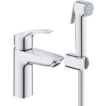 Смеситель для раковины Grohe Eurosmart 23124003 с гигиеническим душем, хром, фото №1