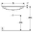 Раковина Geberit iCon 501.844.00.3 встроенная 75 см, фото 3
