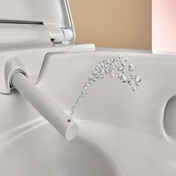 146.350.01.1 AquaClean Alba Підвісний унітаз-біде, покриття KeraTect, колір білий глянець, накладка біла — фото 8