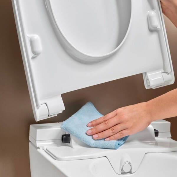 146.350.01.1 AquaClean Alba Підвісний унітаз-біде, покриття KeraTect, колір білий глянець, накладка біла — фото 10