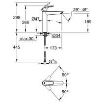 Смеситель для раковины Grohe Eurosmart 239712433 XL-Size, черный матовый, фото №4