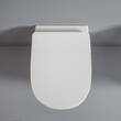 Унитаз подвесной ArtCeram Ten TEV006 05;00+TEA011 05 безободковый с крышкой soft-close белый матовый, фото 2