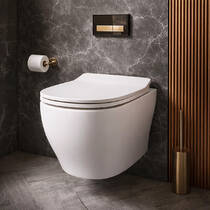 Унітаз підвісний ArtCeram Ten TEV006 05;00+TEA011 05 безобідковий з кришкою soft-close білий матовий, фото 1