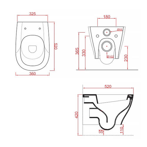 Унитаз подвесной ArtCeram Ten TEV00601; 00+TEA005 01 безободковый с крышкой soft-close белый глянцевый, фото 6