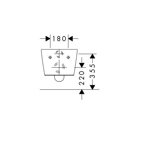 Унитаз подвесной Hansgrohe EluPura Q 60194450 540 безободковый белый, фото 6