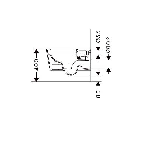 Унитаз подвесной Hansgrohe EluPura Q 60194450 540 безободковый белый, фото 7