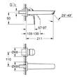 Смеситель скрытого монтажа для раковины Grohe Eurosmart 293382433 M-Size, черный матовый, фото 4