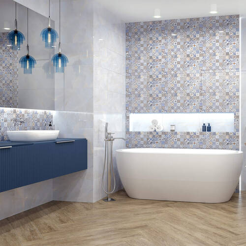 Плитка Golden Tile DECO блакитный DC3051 30х60 см, фото 1