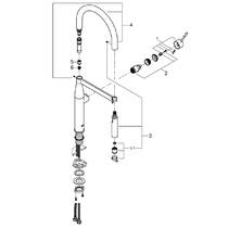 Змішувач для кухні Grohe Essence 30294GN0 брашоване золото, фото №4