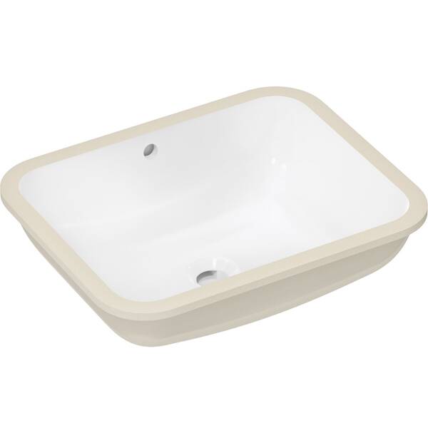 Раковина прямокутна Hansgrohe Xuniva Q 60154450 450x350 мм під стільницю, з переливом, білий, фото 1