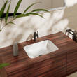 Раковина прямокутна Hansgrohe Xuniva Q 60154450 450x350 мм під стільницю, з переливом, білий, фото 2