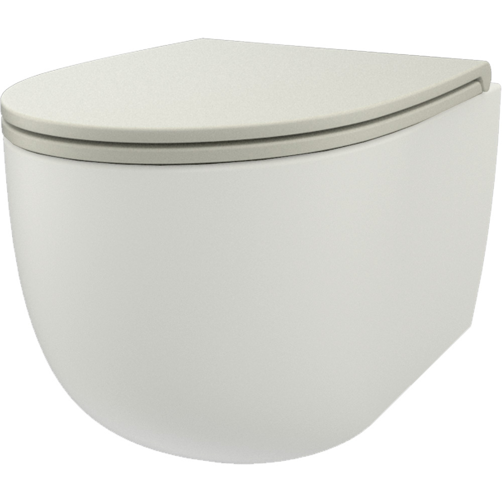 MWCWBLRF BULL SLIM Soft Close Кришка в кольорі рanna (білий матовий) (1 сорт)