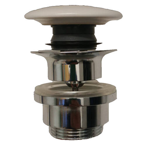 Донний клапан SDR MWPIL керамічний Click/Clack в кольорі panna (білий матовий), фото 1