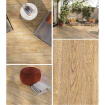 Керамограніт Cersanit Sensewood Beige** 18,5x59,8 см, фото №3