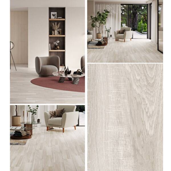 Керамограніт Cersanit Flaxwood Light Gtry 18,5x59,8 см, фото 3