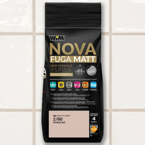 Заповнювач для швів WIM Nova Fuga Matt 2/80 темно-бежевий 2кг, фото 1