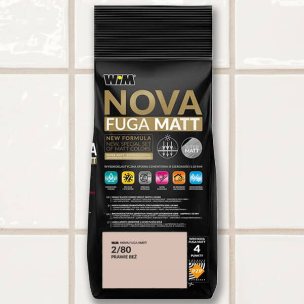 Заповнювач для швів WIM Nova Fuga Matt 2/80 темно-бежевий 2кг, фото 1