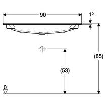 Раковина Geberit iCon 501.845.00.3 90 см, фото №3