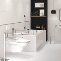 Поручень Cersanit ETIUDA K97-036 напольный для туалета 60 см, откидной, фото №3
