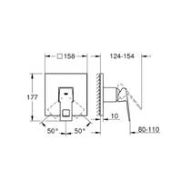 Смеситель скрытого монтажа для душа Grohe Eurocube 24061DC0 суперсталь, фото №2