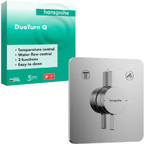 Смеситель скрытого монтажа для душа Hansgrohe DuoTurn Q 75414000 хром, фото №2