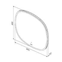 Дзеркало AM.PM Universal M8FMOX0801WGH38 з LED-підсвічуванням 800х800 мм, фото №4
