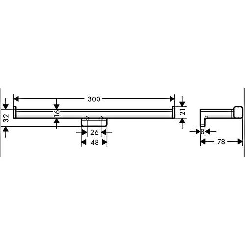 Держатель для туалетной бумаги Hansgrohe AddStoris 41748340 двойной без крышки, хром черный матовый, фото 2