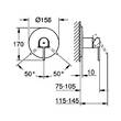 Смеситель скрытого монтажа для душа Grohe Plus 24059AL3 графит темный матовый, фото 2