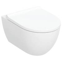 Унитаз подвесной Geberit Acanto 502.774.00.1 закрытая форма, TurboFlush, с сиденьем с крышкой, фото №1