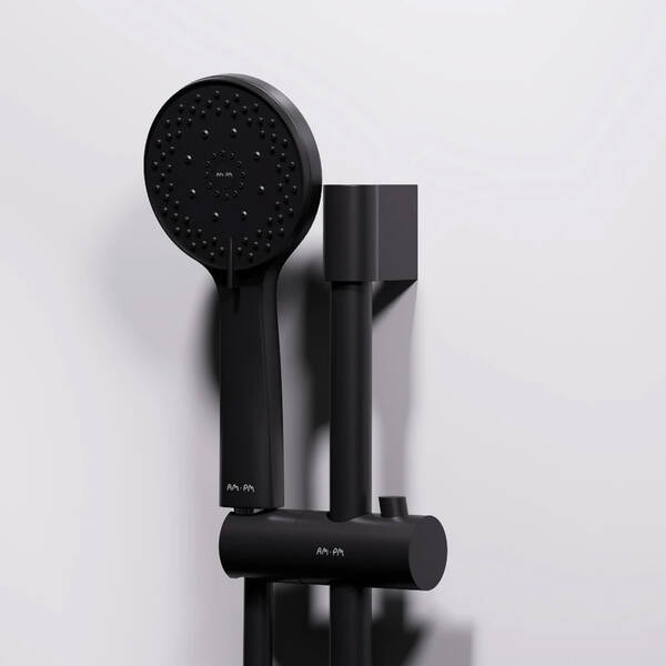 Душова кабіна AM.PM X-Joy W94C-401-090BT 90x90 см, профіль чорний матовий, скло прозоре, фото 6