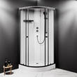 Душова кабіна AM.PM X-Joy W94C-401-090BT 90x90 см, профіль чорний матовий, скло прозоре, фото 4