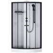 Душова кабіна AM.PM X-Joy W94C-401-090BT 90x90 см, профіль чорний матовий, скло прозоре, фото 1