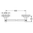Тримач для рушників Grohe Essentials 1022512430 чорний матовий, фото 2