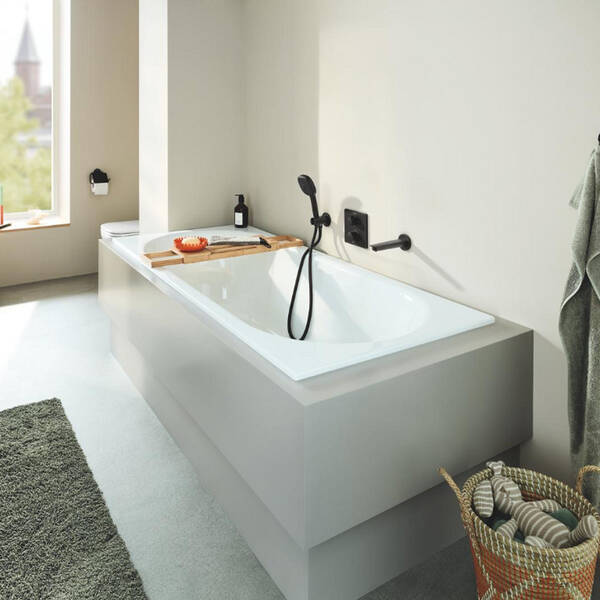 Шлангове підключення Grohe Tempesta 286282431 з тримачем для душу, чорний матовий, фото 6