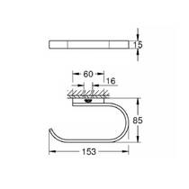 Держатель для туалетной бумаги Grohe Selection 41068DC0 без крышки, суперсталь, фото №2