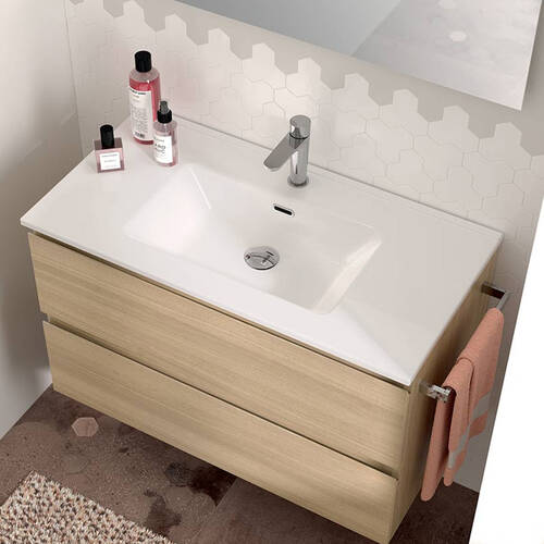 Раковина Berloni Bagno Sky LAV SKY IN CX R 4K 101х46,5 см глянцевая белая, фото 3