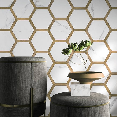 Керамограніт Monopole Ceramica AVANT Toronto Gold 22х25 см, фото 1