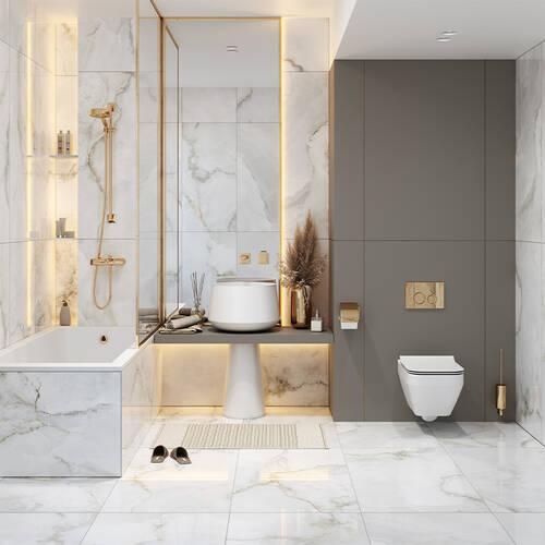 Керамогранит Almera Ceramica (Spain) N.Basil white pul 60x120 см